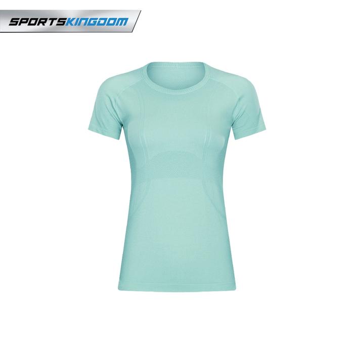 Gambar Kaos Tshirt Olahraga Wanita NOMU Tees Textured Gym Lari Good Quality - HIJAU TOSCA, 10/XL dari SPORTSKINGDOM undefined Tokopedia