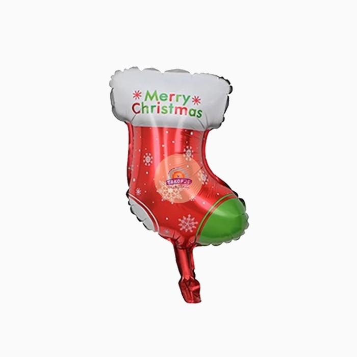 Gambar Balon Foil dekorasi Natal / Christmas mini karakter - I. Kaus Kaki dari tokopjs_NEW undefined Tokopedia