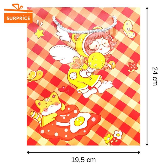 Gambar Surprice Paper Bag Anime 24.5x19.5x9.5 / Paper Bag Cute / Goodie Bag - Cewe Cat dari Surprice Store undefined Tokopedia
