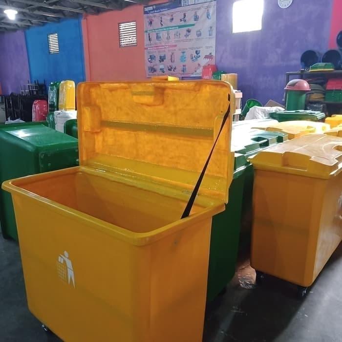 Gambar Tempat Sampah Jumbo/Container Bin 660L - Kuning - Kuning dari sentra logam store undefined Tokopedia