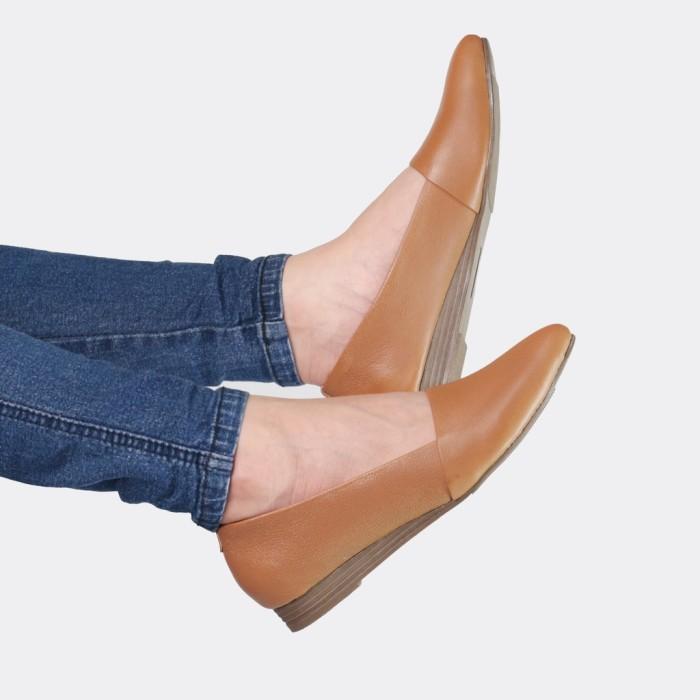 Gambar Geovani Sepatu Wanita Basic Flats Shoes Kulit Karamel Annabelle - 36 dari geovani_NEW undefined Tokopedia
