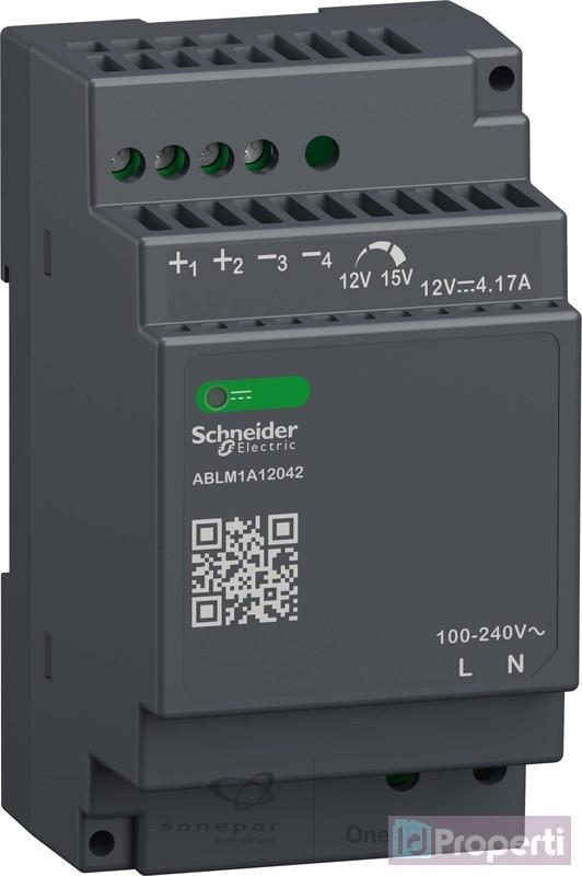 Jual Schneider ABLM1A12042 Din Rail Power Supply 12V DC 4.2A 50Watt ...