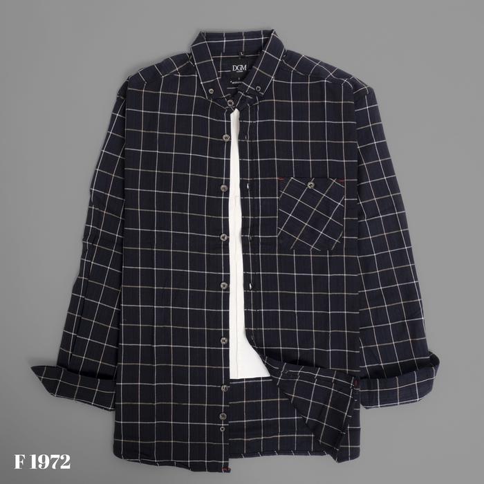 Gambar DGM Fashion Kemeja Pria Flanel Lengan Panjang Casual Cowok - XL dari DGM FASHION undefined Tokopedia