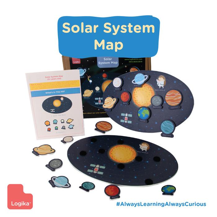 Gambar Logika Kids DIY mainan edukasi 3+ - Solar System Map (Peta Tata Surya) dari LovePreLoved888 undefined Tokopedia