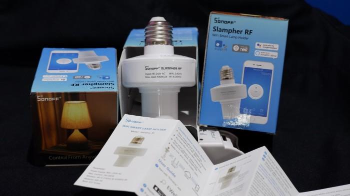 Gambar New Sonoff Slampher: 433Mhz Rf&Wifi Smart Light Bulb Holder, Fitting dari Robbert Joe Store undefined Tokopedia