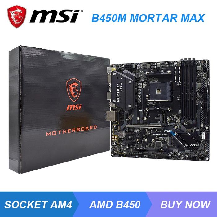 Msi B450m Mortar Max Amd B450 B450m Am4 Gaming Pc Faui