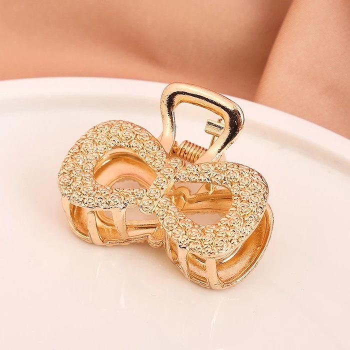 Gambar Jepit Rambut Korea Lucu Gold Jepitan Aksesoris Wanita Metal JPT06 - BowTie dari FXG GALLERY undefined Tokopedia