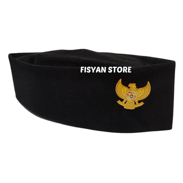 Gambar Peci Upacara | Peci Korpri | Peci Paskibra | Peci Pria | Peci Wanita - Pria + Garuda dari Fisyan Military Store undefined Tokopedia