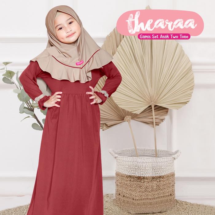 Gambar Cutemoslem Thearaa-Gamis Set Anak-M - Mocca Maroon, M 4-5 Th dari Cutemoslem Store undefined Tokopedia