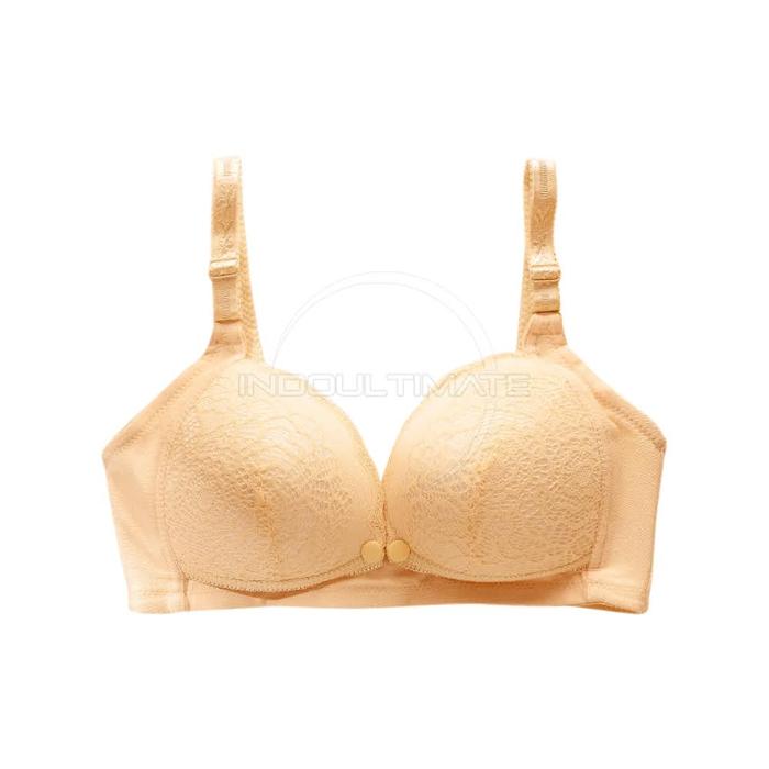 Gambar Bra Menyusui Tanpa Kawat Motif Renda BIM-14 Kancing Depan - APRICOT, 38 dari indobaby store undefined Tokopedia