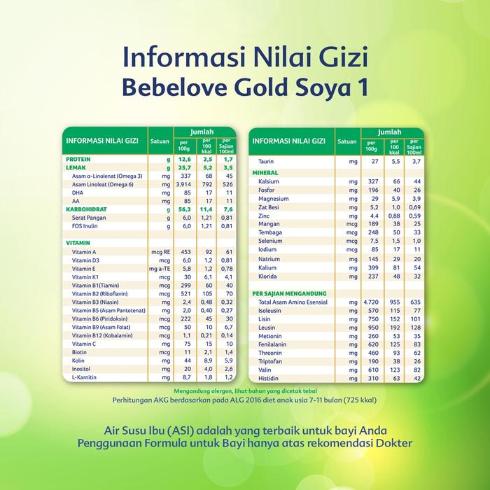 Gambar Bebelove 170 1 gr Gold Susu Soya Formula dari shappat undefined Tokopedia