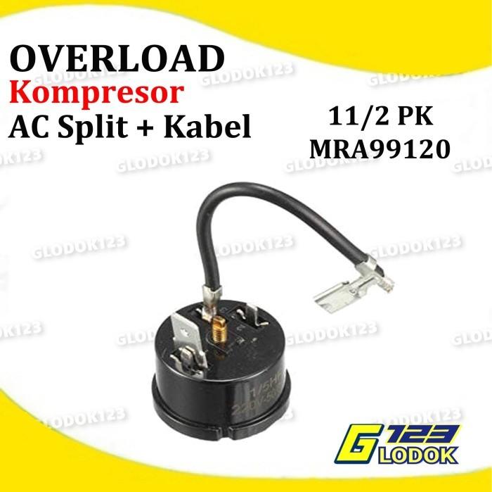 Jual Overload AC Split Kompresor Bulat 11/2PK 1.5HP 11/2 PK 1.5 HP ...