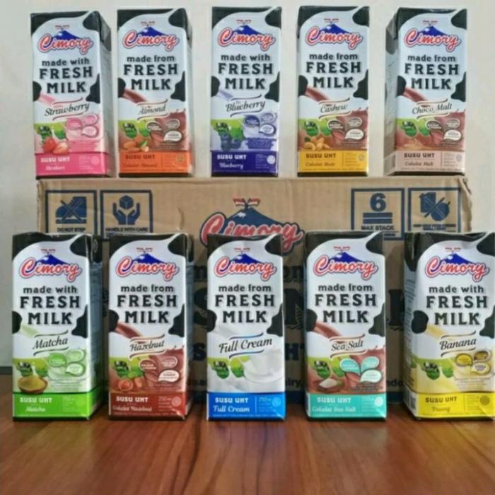 Gambar Susu Uht CIMORY 250ml mw Fresh Milk 250 ML 1 Karton dari SRIKI COLLECTION undefined Tokopedia