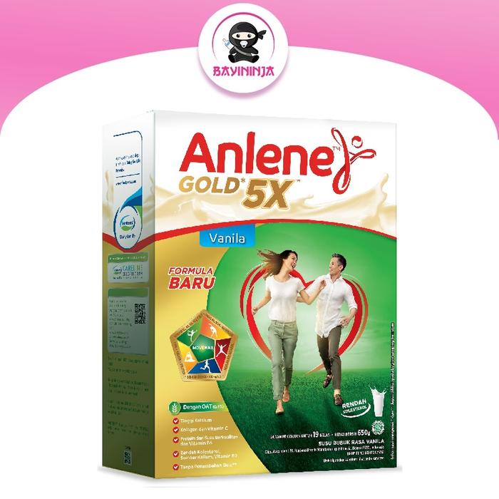 Gambar ANLENE Gold Vanila Susu Kalsium Box 650g 650 g dari SRIKI COLLECTION undefined Tokopedia
