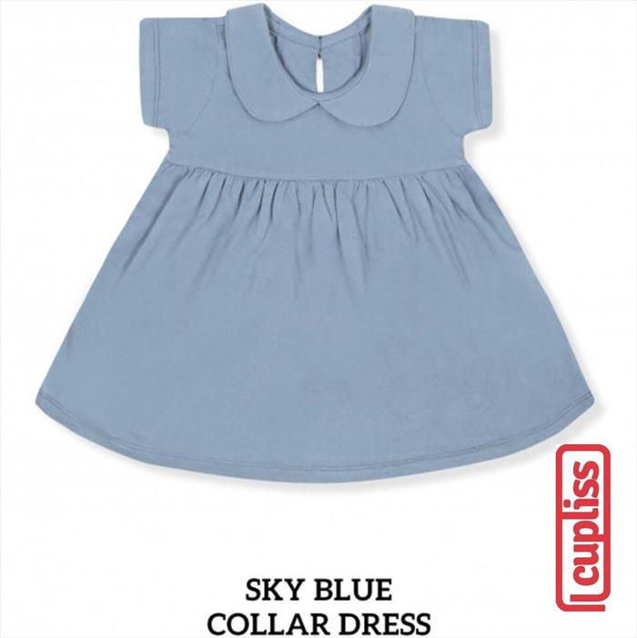 Gambar Little Palmerhaus Collar Dress Warna Sky Blue - 3 tahun dari Cupliss undefined Tokopedia