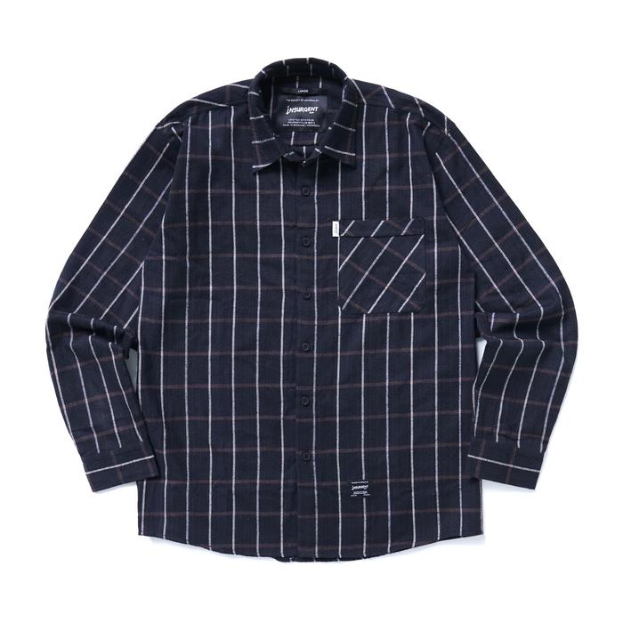 Gambar Insurgent Club - Flannel Shirt Navy Line - S dari Insurgent Club undefined Tokopedia