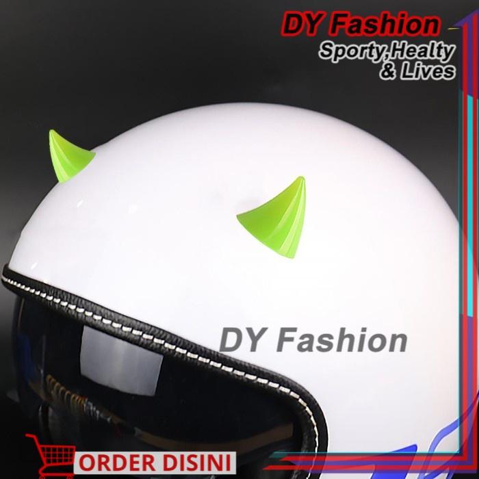 Gambar Tanduk helm Devil silikon SP58 aksesoris helm sepeda motor helmet 2pcs - Hijau Muda dari Dy Fashion Indonesia undefined Tokopedia