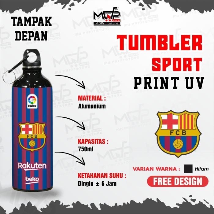 Gambar TUMBLER BARCELONA SOCCER EROPA SEPAK BOLA TUMBLER SPORT MDPRINTSTORE - Hitam dari MDPrintStore undefined Tokopedia