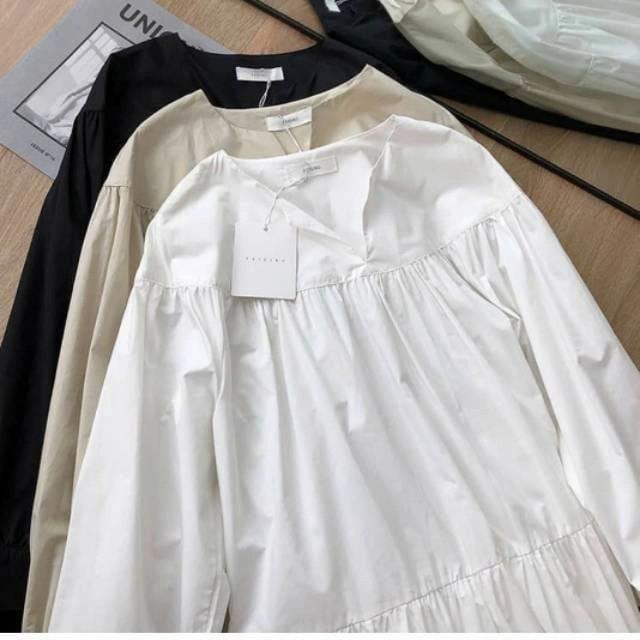 Gambar Tunik Talia - Cream, all size - Putih, all size dari Rindu shopp 20 undefined Tokopedia