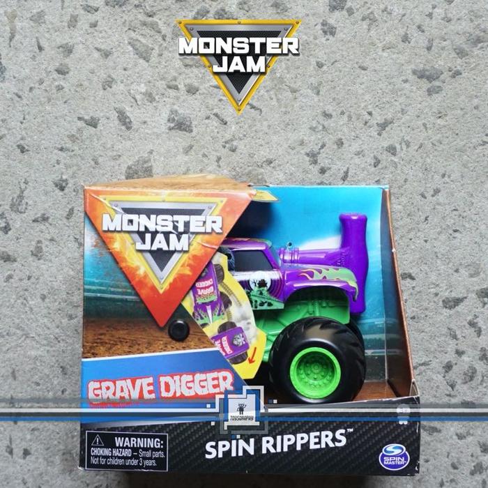 Monster Jam Ripper Jual Monster Jam Spin Rippers GRAVE DIGGER Trucks Truck 1/43 - Jakarta ...