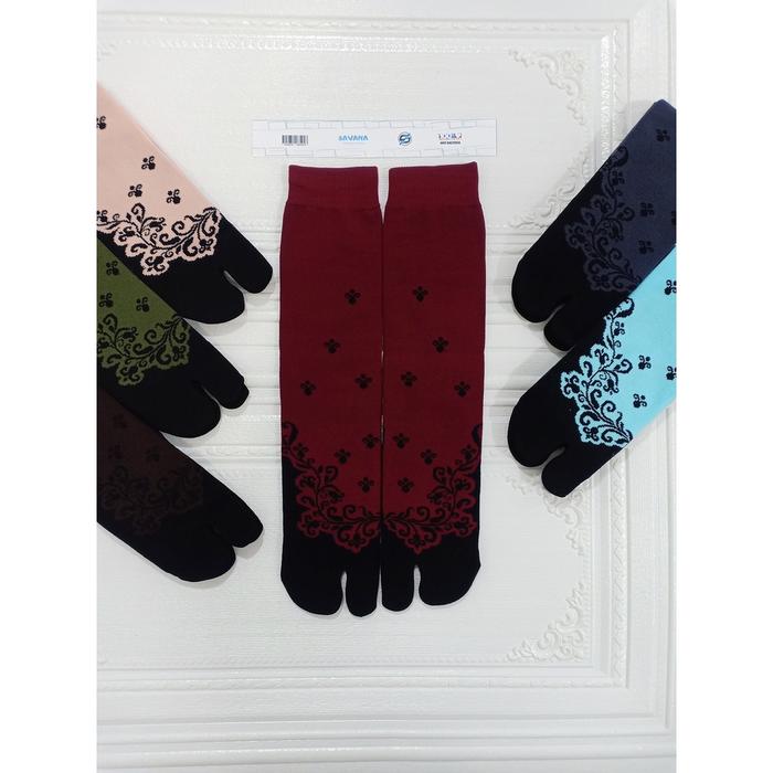Gambar PREMIUM kaos kaki jempol motif warna SAVANA tebal nylon (nywr03) - maroon dari SAVANA fashions undefined Tokopedia