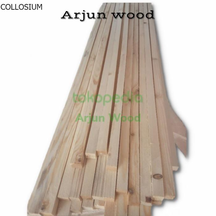 Gambar list Reng kayu jati belanda 100x1x1,5 Isi 10 batang Serut finishing - 100x1x1,5 10pcs dari Collosium undefined Tokopedia