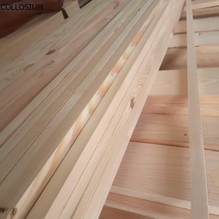 Gambar RENG KAYU 100x1,5x1,5 LIST KAYU JATIBELANDA SUDAH SERUT RATA PRESISI - 100x1,5x1,5 dari Collosium undefined Tokopedia