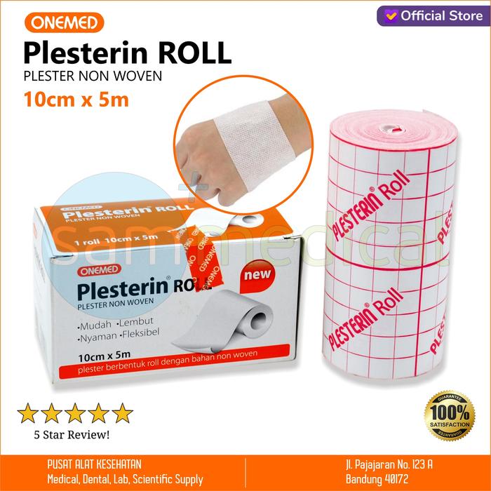 Gambar OneMed Plesterin Roll Plester Non Woven 10cm x 5m dari SAM MEDICAL undefined Tokopedia