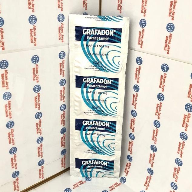 Gambar Grafadon 500mg Isi 10 Tablet - Obat Sakit Kepala Dan Demam dari komarunstore undefined Tokopedia
