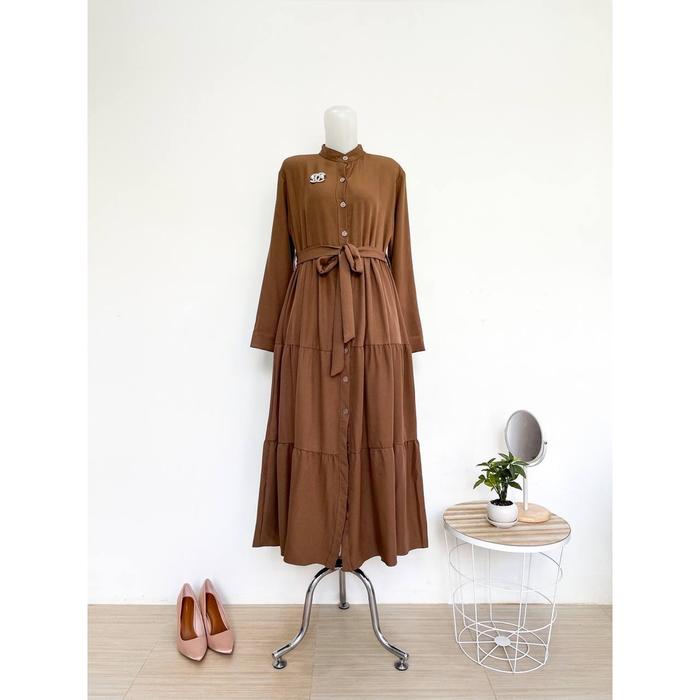 Gambar MIKHANA LONG TUNIC - BROWN, L dari Comfort Collection undefined Tokopedia