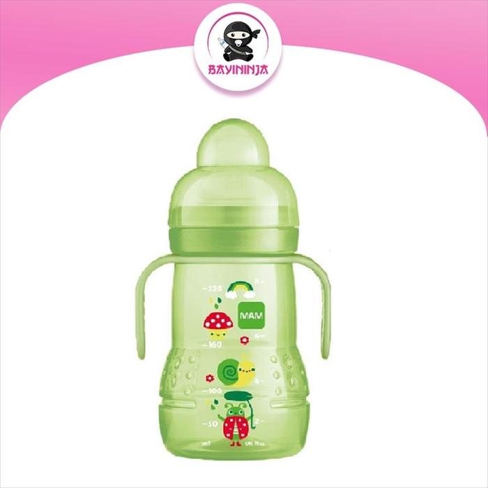 Gambar MAM Trainer Cup Teat Spout Spill Drop Free 220 ml - Green dari BAYININJA undefined Tokopedia