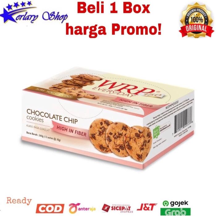 Gambar WRP COOKIES CHOCOLATE CHIP 360gr 12x30gr wrp cookies everyday dari salma store-01 undefined Tokopedia