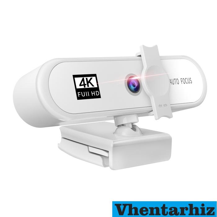 Gambar Kamera Webcam Full Hd 1k / 2k / 4k Wide Angle 120 Derajat - 4k White dari Vhentarhiz undefined Tokopedia
