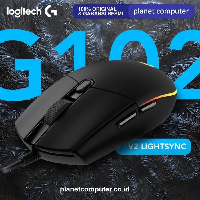 Gambar MOUSE LOGITECH GAMING G102 V2 LIGHTSYNC BLACK - Putih dari Planet Computer Store undefined Tokopedia