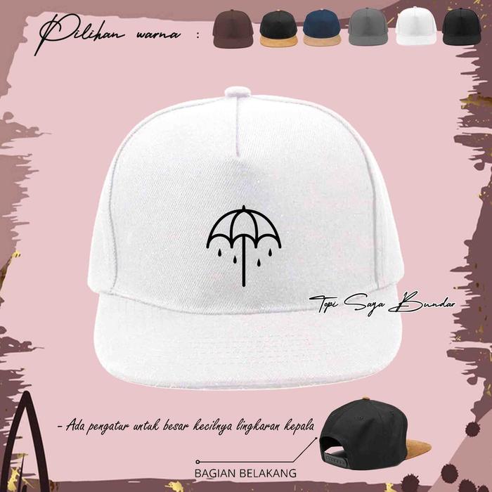 Gambar Topi Snapback BRING ME THE HORIZON BMTH keren pria wanita distro TSB - Putih dari Topi Saya Bundar. undefined Tokopedia