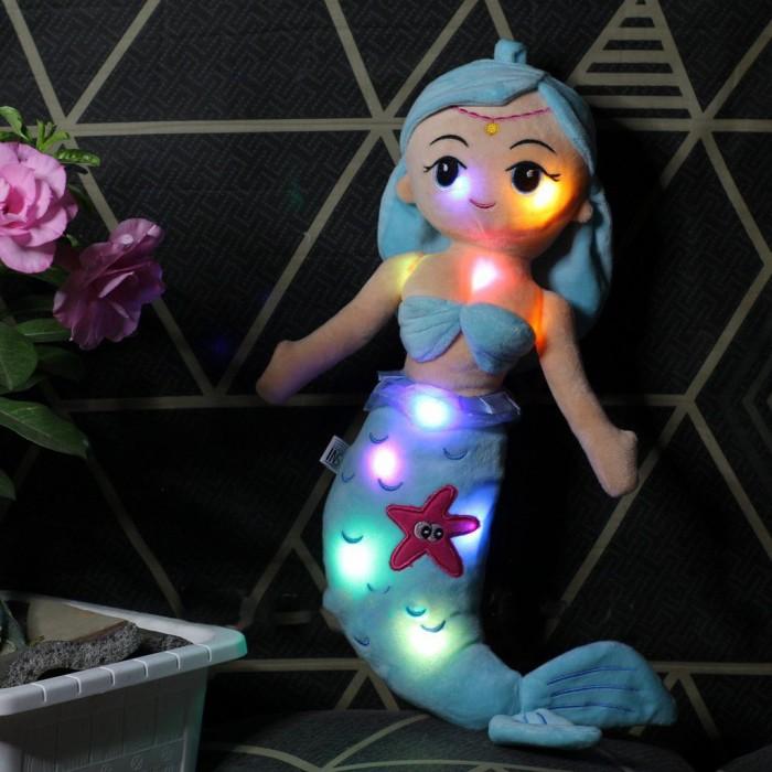 Gambar Boneka Mermaid Queen, Boneka putri duyung led lucu hadiah anak anak - Duyung biru Led dari Rafandatoys21 undefined Tokopedia