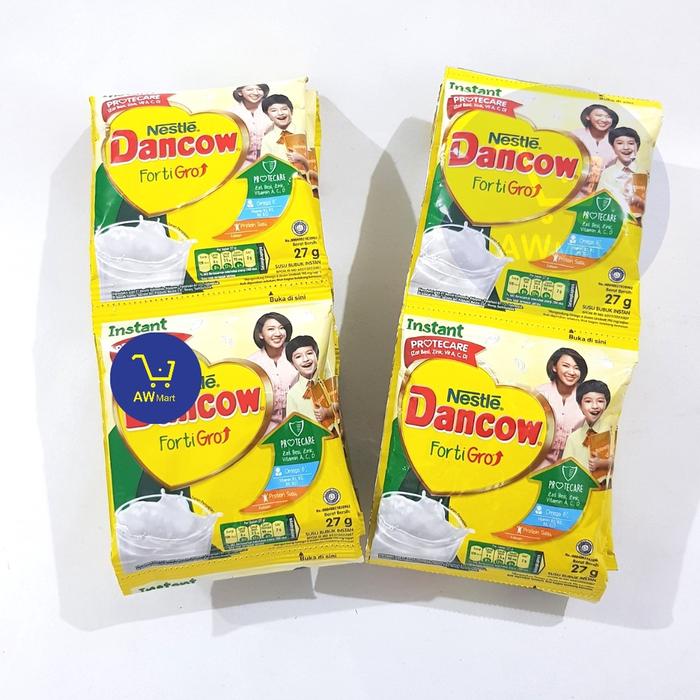 Gambar DANCOW INSTANT FORTI GRO [PUTIH] RENCENGAN (10 SACHET X 27 GRAM) dari Tokongeklik undefined Tokopedia