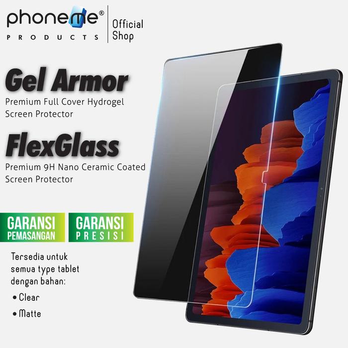Gambar PhoneMe for Samsung Tab S5e - PhoneMe Hydrogel | Nano Tempered Glass - Depan, Gel-Armor Clear dari PhoneMe Indonesia undefined Tokopedia
