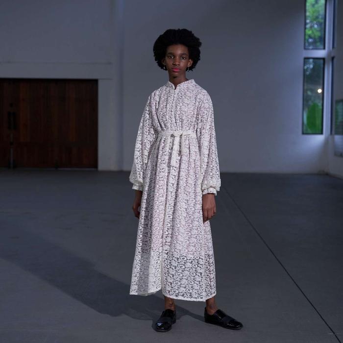 Jual NONA Lace Dress Broken White Cream 