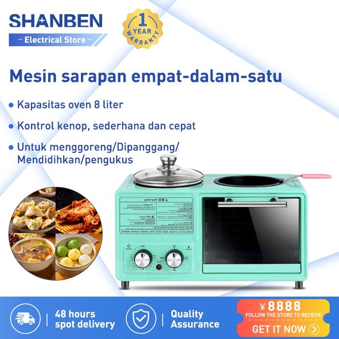Gambar MAYOS Mesin sarapan multifungsi, , oven listrik, mesin roti - blue dari mayos mart undefined Tokopedia