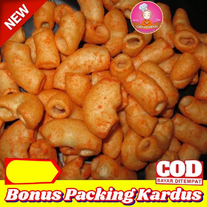 Gambar Cemilan Makaroni Spiral 125gr Pedas Asin Gurih - Raos Rasa Snack - MAKARONI MICRO, 125g dari Raos Rasa undefined Tokopedia