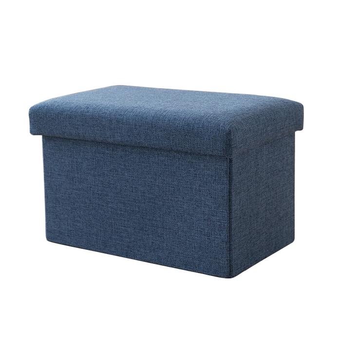 Gambar Kotak Penyimpanan Serbaguna Storage Box Buku/Kursi Sofa Stool-SB014 - SB014-BIRU dari Malaika -ID undefined Tokopedia