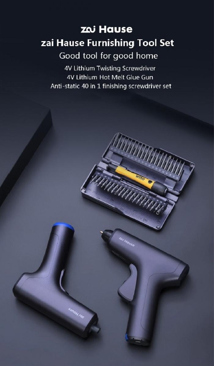Gambar ZAI HAUSE Furnishing Tool Set - 3 in 1 Set Tool Kit with Storage Box dari Kei Tenpo undefined Tokopedia