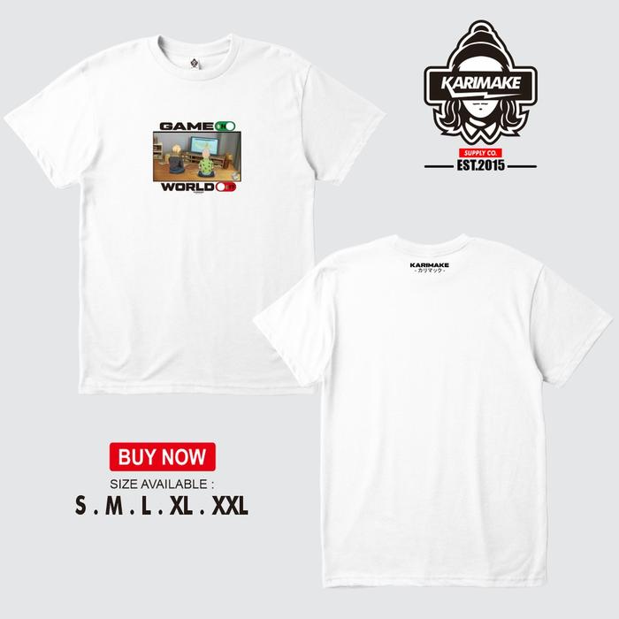 Gambar Kaos Baju Anime ONE PUNCH MAN SAITAMA VS KING Game - Kairmake - V1 PUTIH, L dari KRMK Karimake undefined Tokopedia