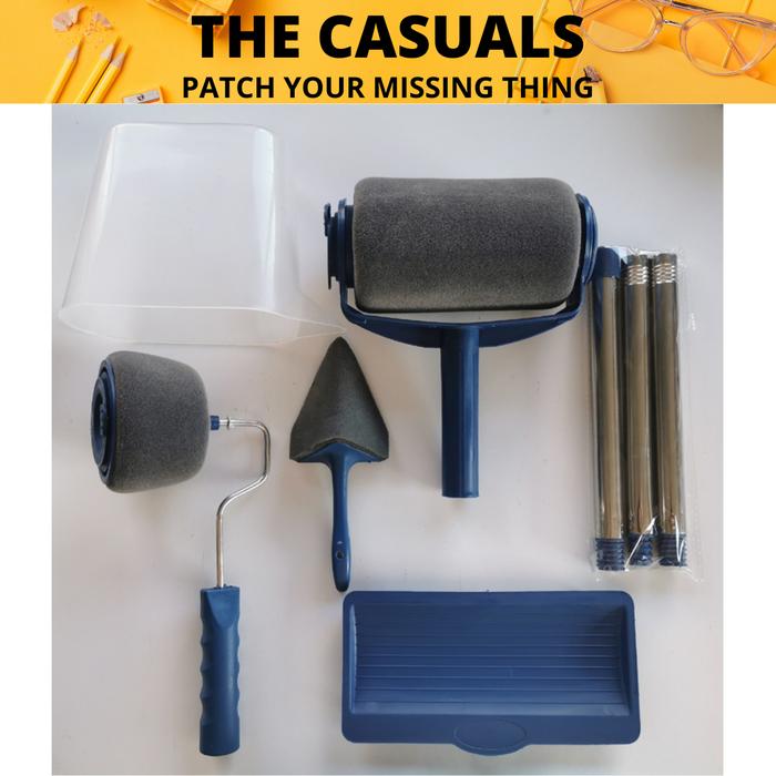 Gambar alat cat tembok / alat cat dinding / perlengkapan cat lengkap murah - Biru dari The Casuals undefined Tokopedia