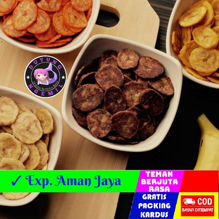 Gambar [500gr] Keripik Pisang Asin Gurih Asli Empuk / Pisang Lantak - Raos - P_KOIN COKLAT, 500g dari Raos Rasa undefined Tokopedia