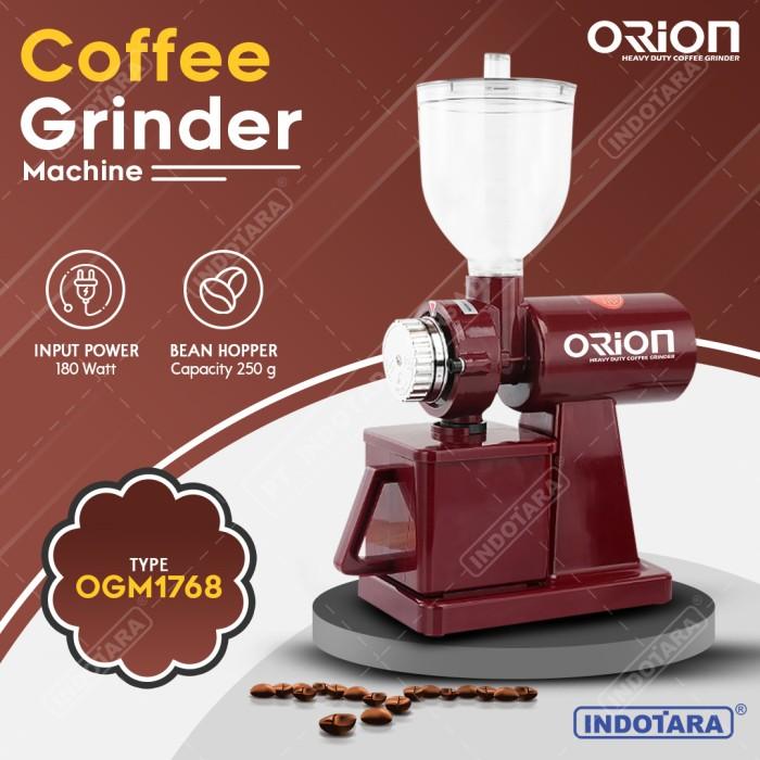 Gambar Alat Penggiling Biji Kopi Coffee Grinder Orion OGM-1768 - Putih - Merah dari mayos mart undefined Tokopedia