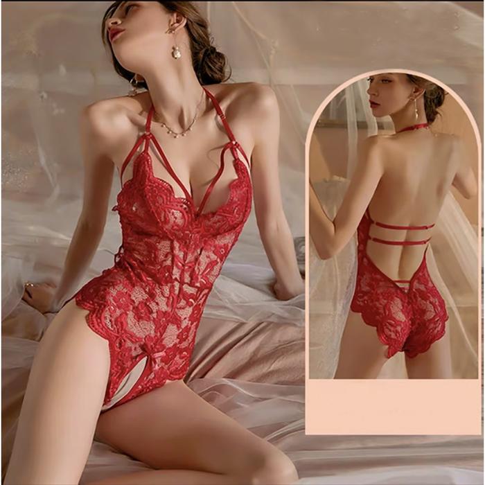 Gambar Babydoll Seksi Underwear Lace transparant Baju Tidur Dewasa Wanita hot - Maroon/B dari baeBe Shop undefined Tokopedia