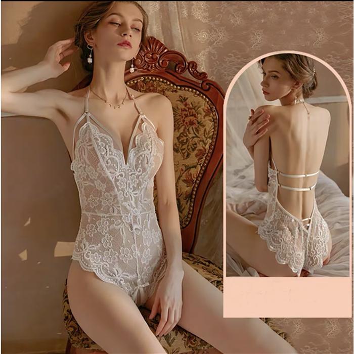 Gambar Babydoll Seksi Underwear Lace transparant Baju Tidur Dewasa Wanita hot - Putih/B dari baeBe Shop undefined Tokopedia