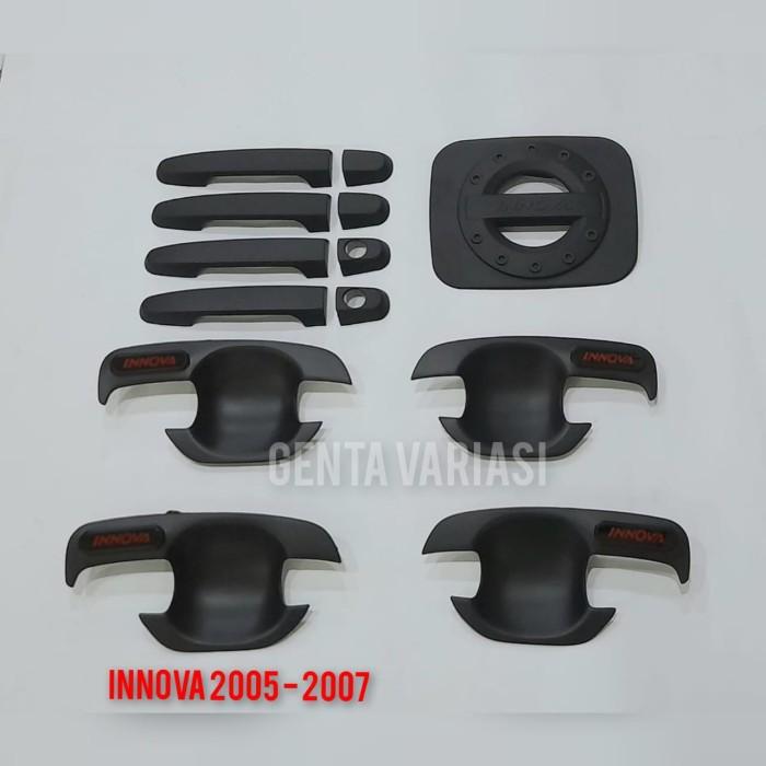 Gambar Paket Door Handle Lubang 2 Outer Tank Cover Innova 2005 - 2007 Hitam - Sporty Black dari AN VARIASI undefined Tokopedia